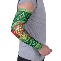 Personalized Carmarthenshire Wales Arm Sleeves Map and Emblem Celtic Style - Wonder Print Shop