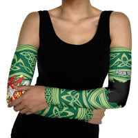 Personalized Carmarthenshire Wales Arm Sleeves Map and Emblem Celtic Style - Wonder Print Shop