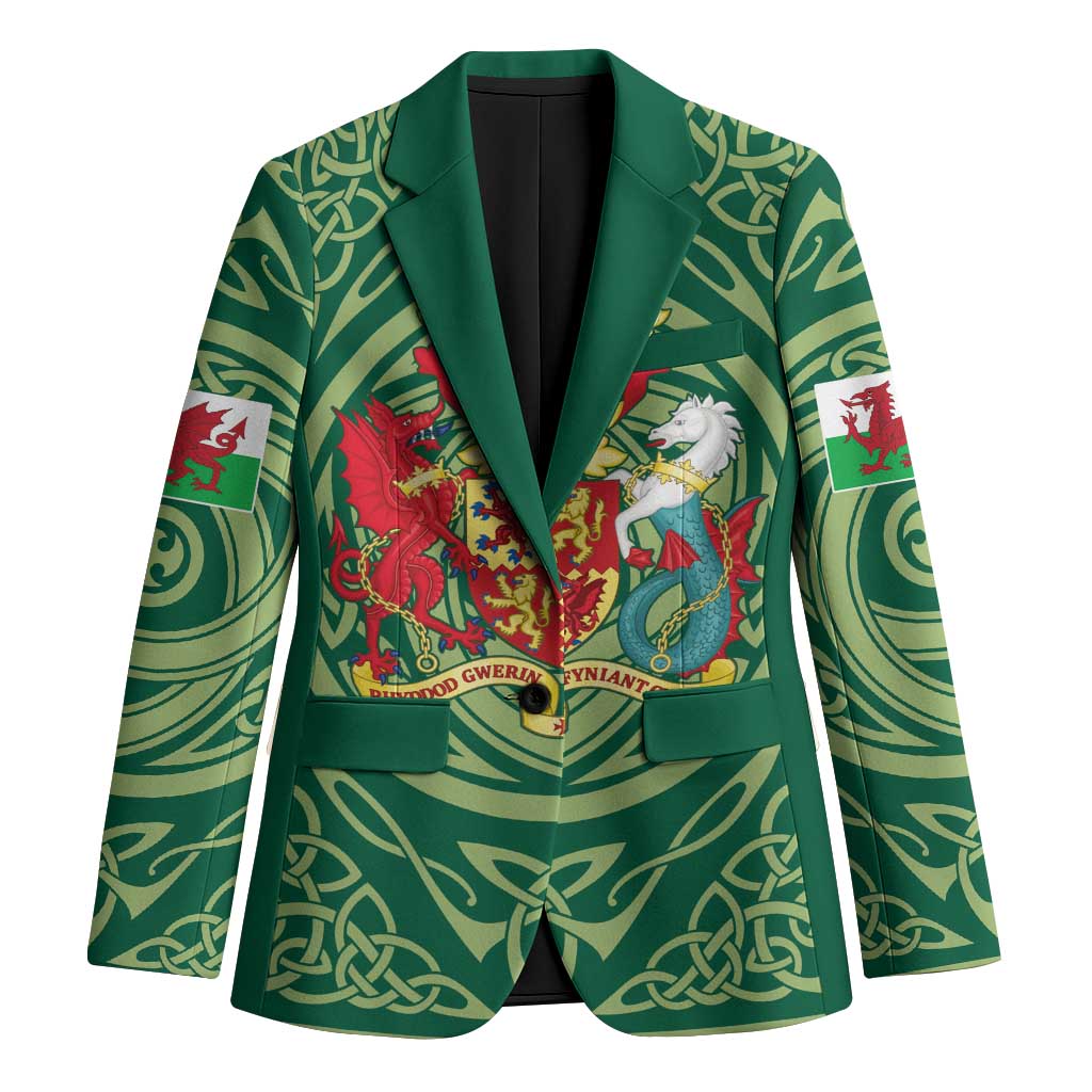 Personalized Carmarthenshire Wales Blazer Map and Emblem Celtic Style - Wonder Print Shop