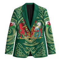 Personalized Carmarthenshire Wales Blazer Map and Emblem Celtic Style - Wonder Print Shop