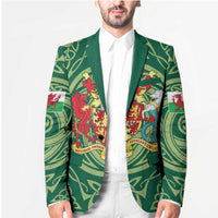 Personalized Carmarthenshire Wales Blazer Map and Emblem Celtic Style - Wonder Print Shop