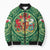 Personalized Carmarthenshire Wales Bomber Puffer Jacket Map and Emblem Celtic Style - Wonder Print Shop