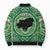 Personalized Carmarthenshire Wales Bomber Puffer Jacket Map and Emblem Celtic Style - Wonder Print Shop