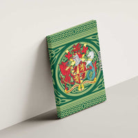 Personalized Carmarthenshire Wales Canvas Wall Art Map and Emblem Celtic Style - Wonder Print Shop