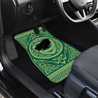 Personalized Carmarthenshire Wales Car Mats Map and Emblem Celtic Style - Wonder Print Shop