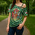 Personalized Carmarthenshire Wales Cross Shoulder Shirt Map and Emblem Celtic Style - Wonder Print Shop
