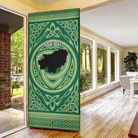 Personalized Carmarthenshire Wales Door Cover Map and Emblem Celtic Style - Wonder Print Shop