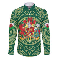 Personalized Carmarthenshire Wales Family Matching Mermaid Dress and Hawaiian Shirt Map and Emblem Celtic Style - Wonder Print Shop