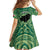 Personalized Carmarthenshire Wales Family Matching Off The Shoulder Long Sleeve Dress and Hawaiian Shirt Map and Emblem Celtic Style - Wonder Print Shop