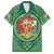 Personalized Carmarthenshire Wales Family Matching Off The Shoulder Long Sleeve Dress and Hawaiian Shirt Map and Emblem Celtic Style - Wonder Print Shop