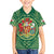 Personalized Carmarthenshire Wales Family Matching Off The Shoulder Long Sleeve Dress and Hawaiian Shirt Map and Emblem Celtic Style - Wonder Print Shop