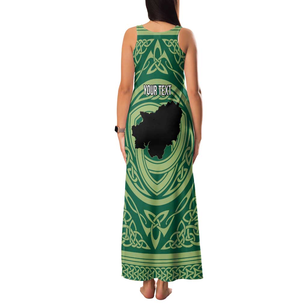 Personalized Carmarthenshire Wales Family Matching Tank Maxi Dress and Hawaiian Shirt Map and Emblem Celtic Style - Wonder Print Shop