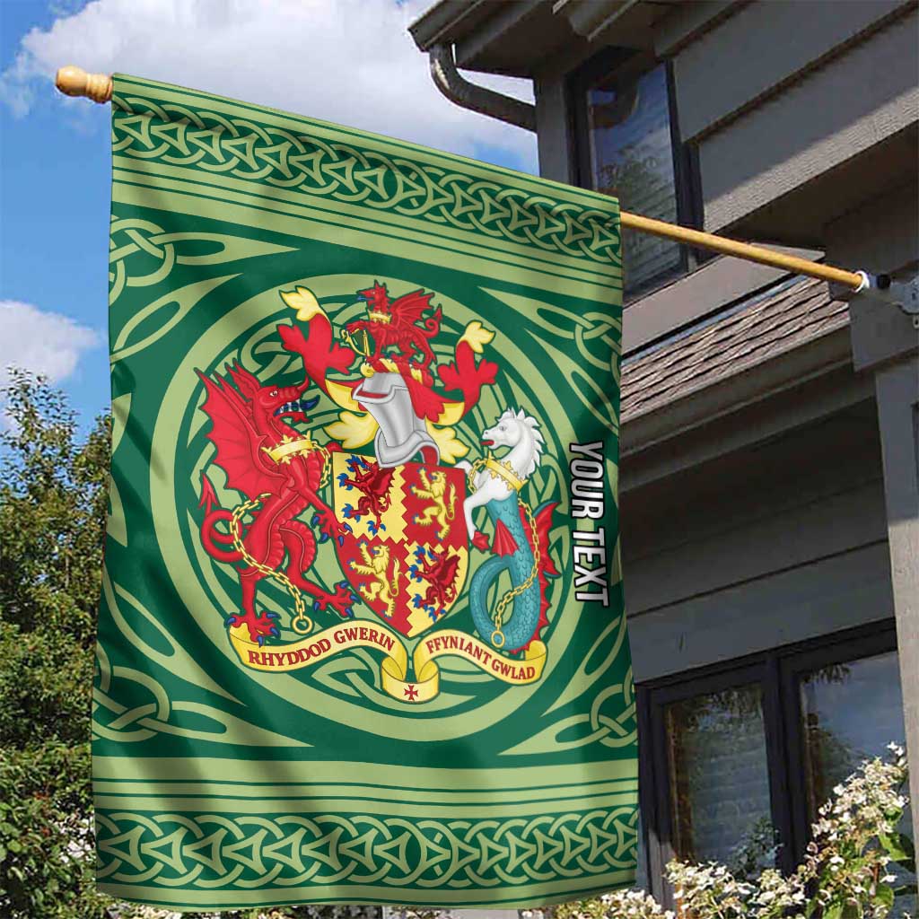 Personalized Carmarthenshire Wales Garden Flag Map and Emblem Celtic Style - Wonder Print Shop
