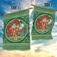 Personalized Carmarthenshire Wales Garden Flag Map and Emblem Celtic Style - Wonder Print Shop