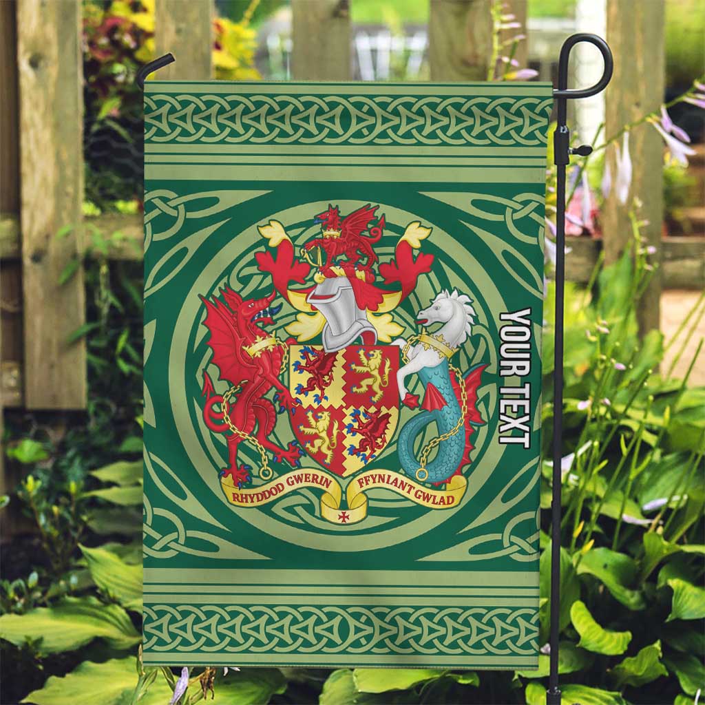 Personalized Carmarthenshire Wales Garden Flag Map and Emblem Celtic Style - Wonder Print Shop