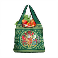 Personalized Carmarthenshire Wales Grocery Bag Map and Emblem Celtic Style - Wonder Print Shop