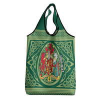 Personalized Carmarthenshire Wales Grocery Bag Map and Emblem Celtic Style - Wonder Print Shop