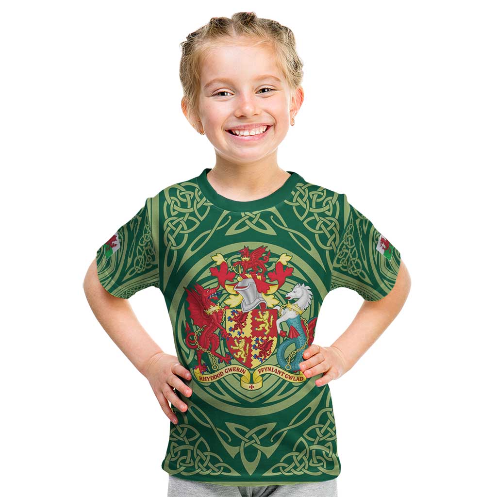 Personalized Carmarthenshire Wales Kid T Shirt Map and Emblem Celtic Style - Wonder Print Shop