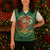 Personalized Carmarthenshire Wales Christmas Knitted V-Neck Vest Map and Emblem Celtic Style - Wonder Print Shop