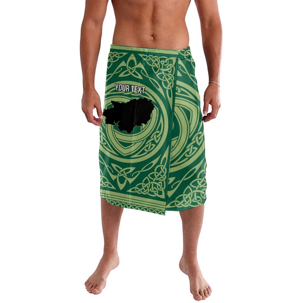 Personalized Carmarthenshire Wales Lavalava Map and Emblem Celtic Style - Wonder Print Shop