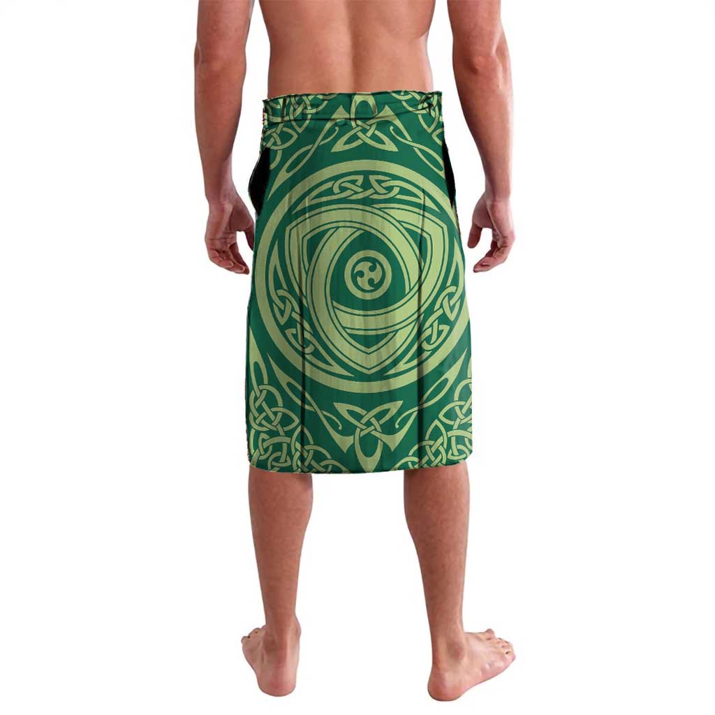 Personalized Carmarthenshire Wales Lavalava Map and Emblem Celtic Style - Wonder Print Shop