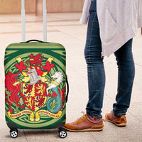 Personalized Carmarthenshire Wales Luggage Cover Map and Emblem Celtic Style - Wonder Print Shop