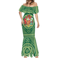 Personalized Carmarthenshire Wales Mermaid Dress Map and Emblem Celtic Style - Wonder Print Shop