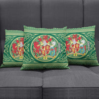 Personalized Carmarthenshire Wales Pillow Cover Map and Emblem Celtic Style - Wonder Print Shop