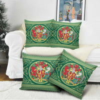 Personalized Carmarthenshire Wales Pillow Cover Map and Emblem Celtic Style - Wonder Print Shop