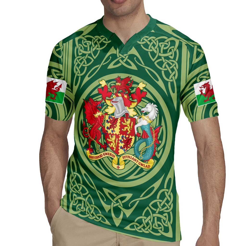Personalized Carmarthenshire Wales Rugby Jersey Map and Emblem Celtic Style - Wonder Print Shop