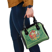 Personalized Carmarthenshire Wales Shoulder Handbag Map and Emblem Celtic Style - Wonder Print Shop
