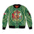 Personalized Carmarthenshire Wales Sleeve Zip Bomber Jacket Map and Emblem Celtic Style - Wonder Print Shop