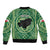 Personalized Carmarthenshire Wales Sleeve Zip Bomber Jacket Map and Emblem Celtic Style - Wonder Print Shop