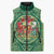 Personalized Carmarthenshire Wales Sleeveless Puffer Jacket Map and Emblem Celtic Style - Wonder Print Shop