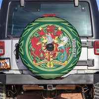 Personalized Carmarthenshire Wales Spare Tire Cover Map and Emblem Celtic Style - Wonder Print Shop