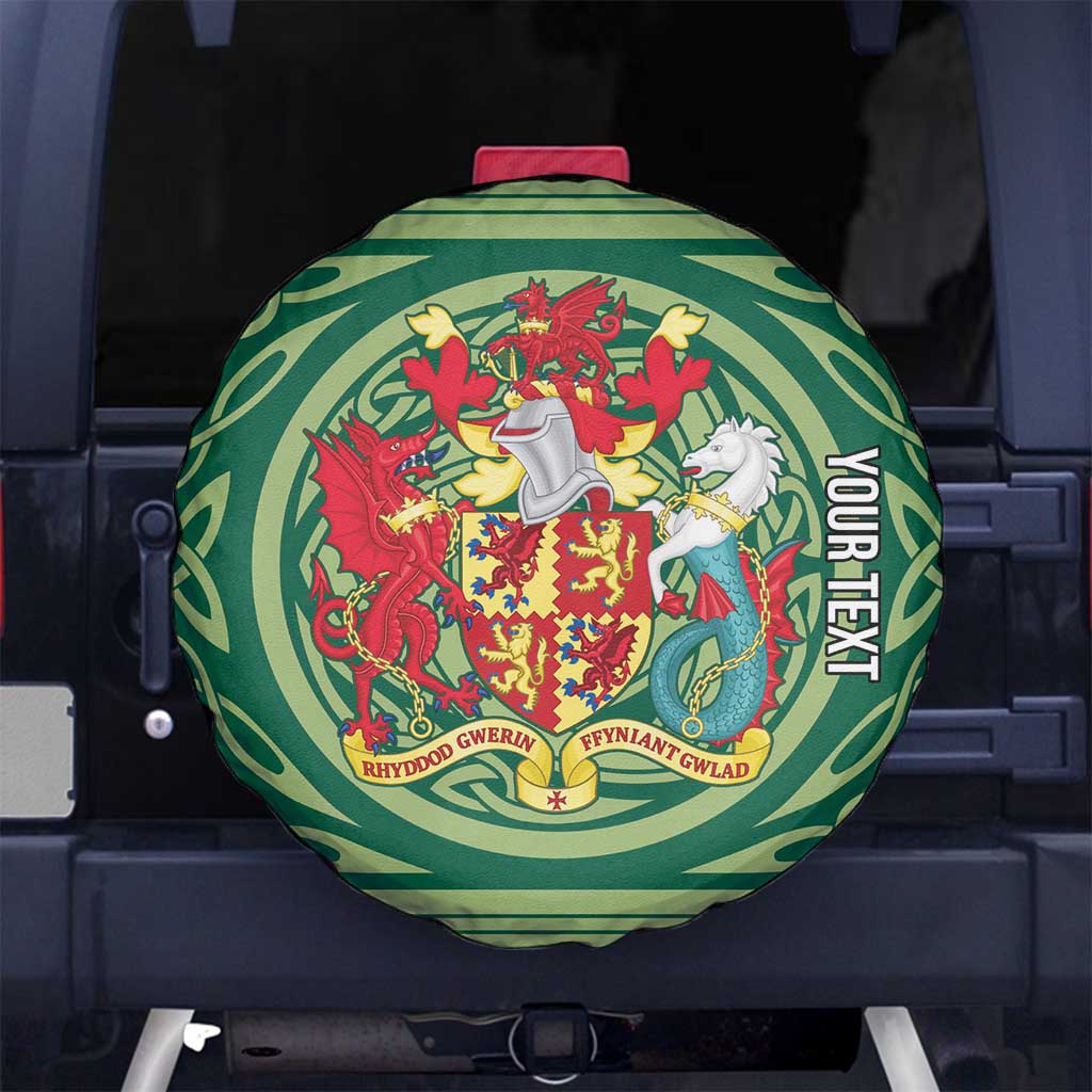 Personalized Carmarthenshire Wales Spare Tire Cover Map and Emblem Celtic Style - Wonder Print Shop