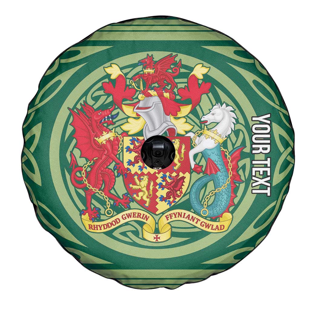 Personalized Carmarthenshire Wales Spare Tire Cover Map and Emblem Celtic Style - Wonder Print Shop