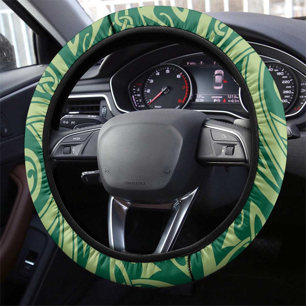 Carmarthenshire Wales Steering Wheel Cover Map and Emblem Celtic Style - Wonder Print Shop