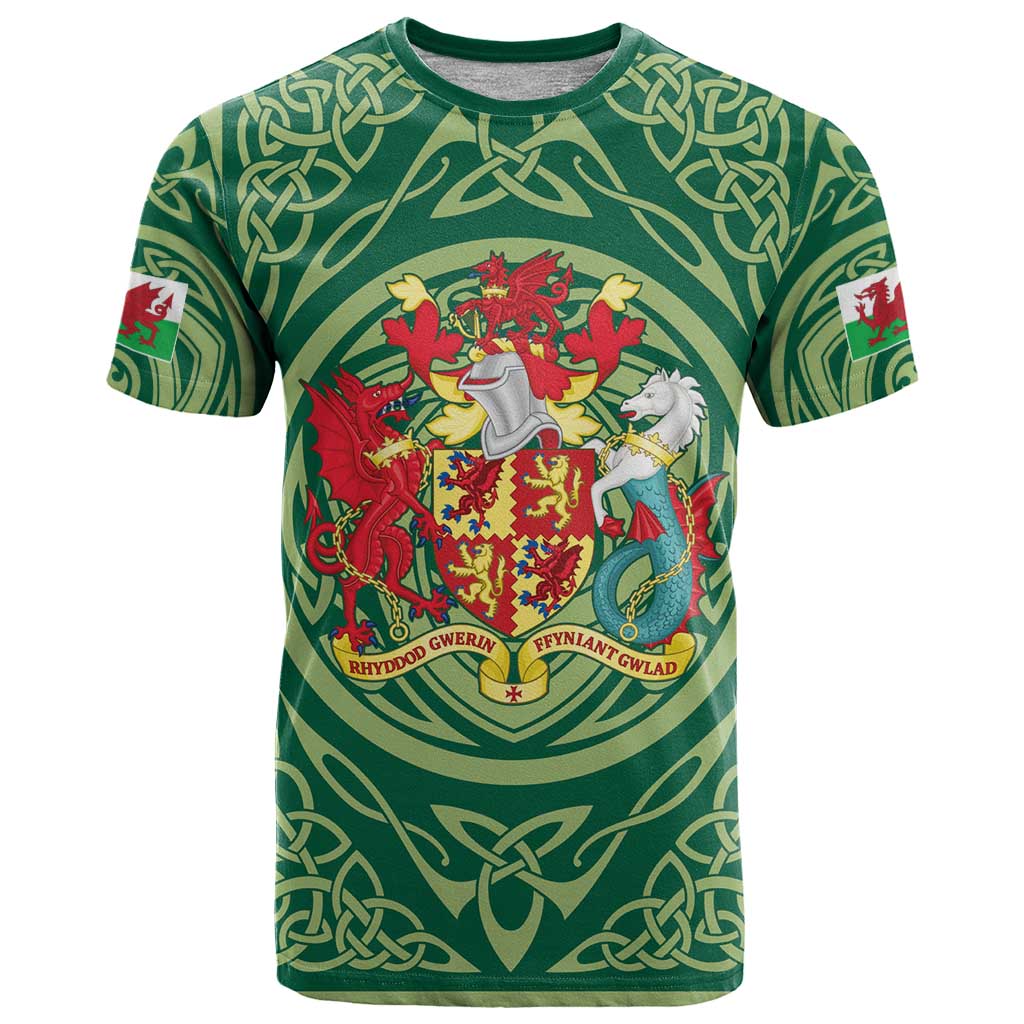 Personalized Carmarthenshire Wales T Shirt Map and Emblem Celtic Style - Wonder Print Shop