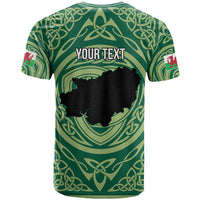 Personalized Carmarthenshire Wales T Shirt Map and Emblem Celtic Style - Wonder Print Shop