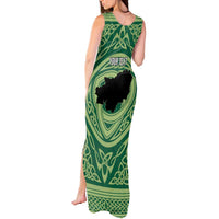 Personalized Carmarthenshire Wales Tank Maxi Dress Map and Emblem Celtic Style - Wonder Print Shop