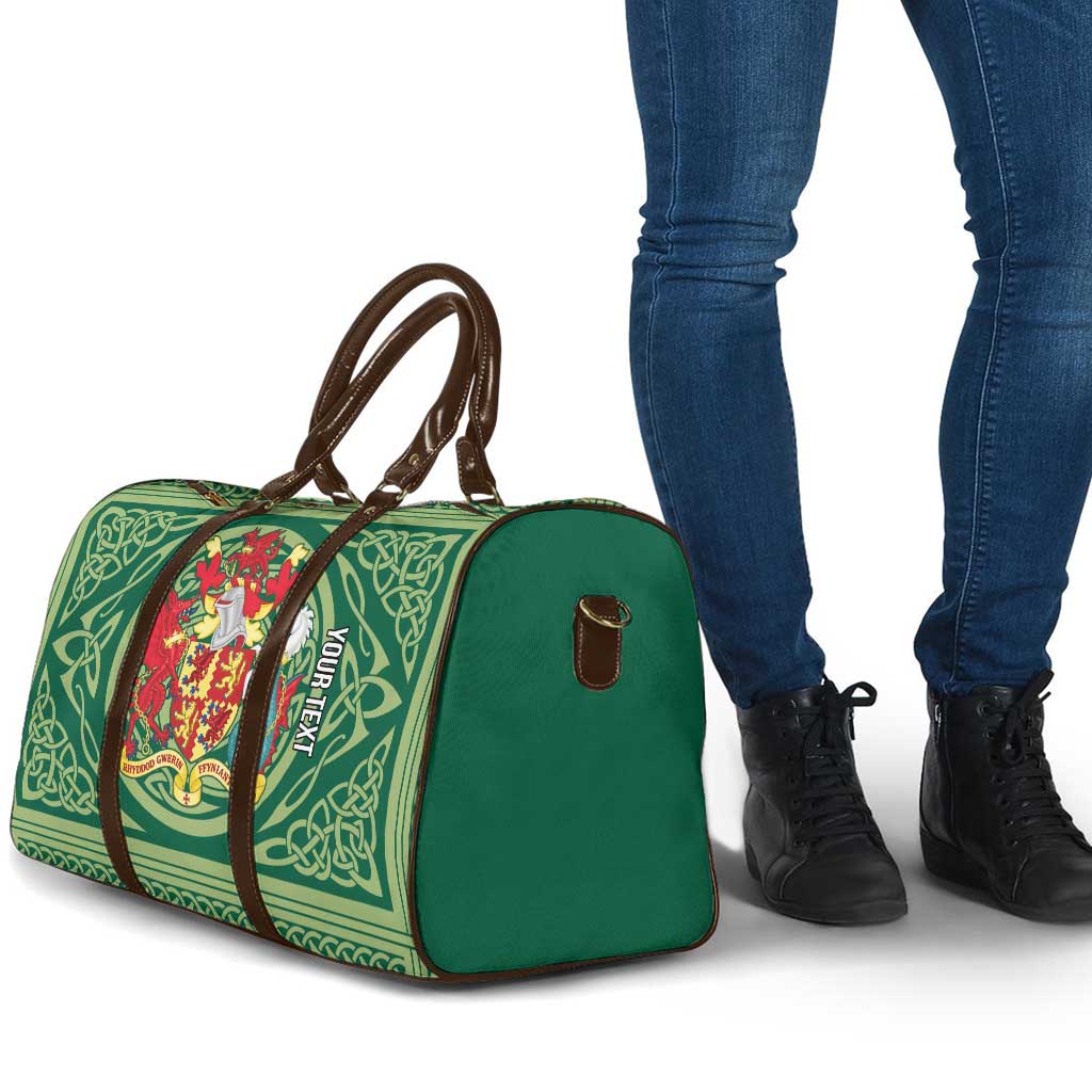 Personalized Carmarthenshire Wales Travel Bag Map and Emblem Celtic Style - Wonder Print Shop