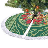 Carmarthenshire Wales Tree Skirt Map and Emblem Celtic Style - Wonder Print Shop