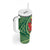 Personalized Carmarthenshire Wales Tumbler With Handle Map and Emblem Celtic Style - Wonder Print Shop