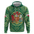 Personalized Carmarthenshire Wales Zip Hoodie Map and Emblem Celtic Style - Wonder Print Shop