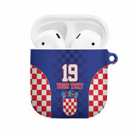 Custom Croatia National Heritage AirPods Case Blue Checkered Croatian Pride - Wonder Print Shop