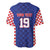 Custom Croatia National Heritage Baseball Jersey Blue Checkered Croatian Pride - Wonder Print Shop