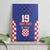 Custom Croatia National Heritage Canvas Wall Art Blue Checkered Croatian Pride - Wonder Print Shop
