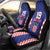 Custom Croatia National Heritage Car Seat Cover Blue Checkered Croatian Pride - Wonder Print Shop