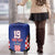 Custom Croatia National Heritage Luggage Cover Blue Checkered Croatian Pride - Wonder Print Shop